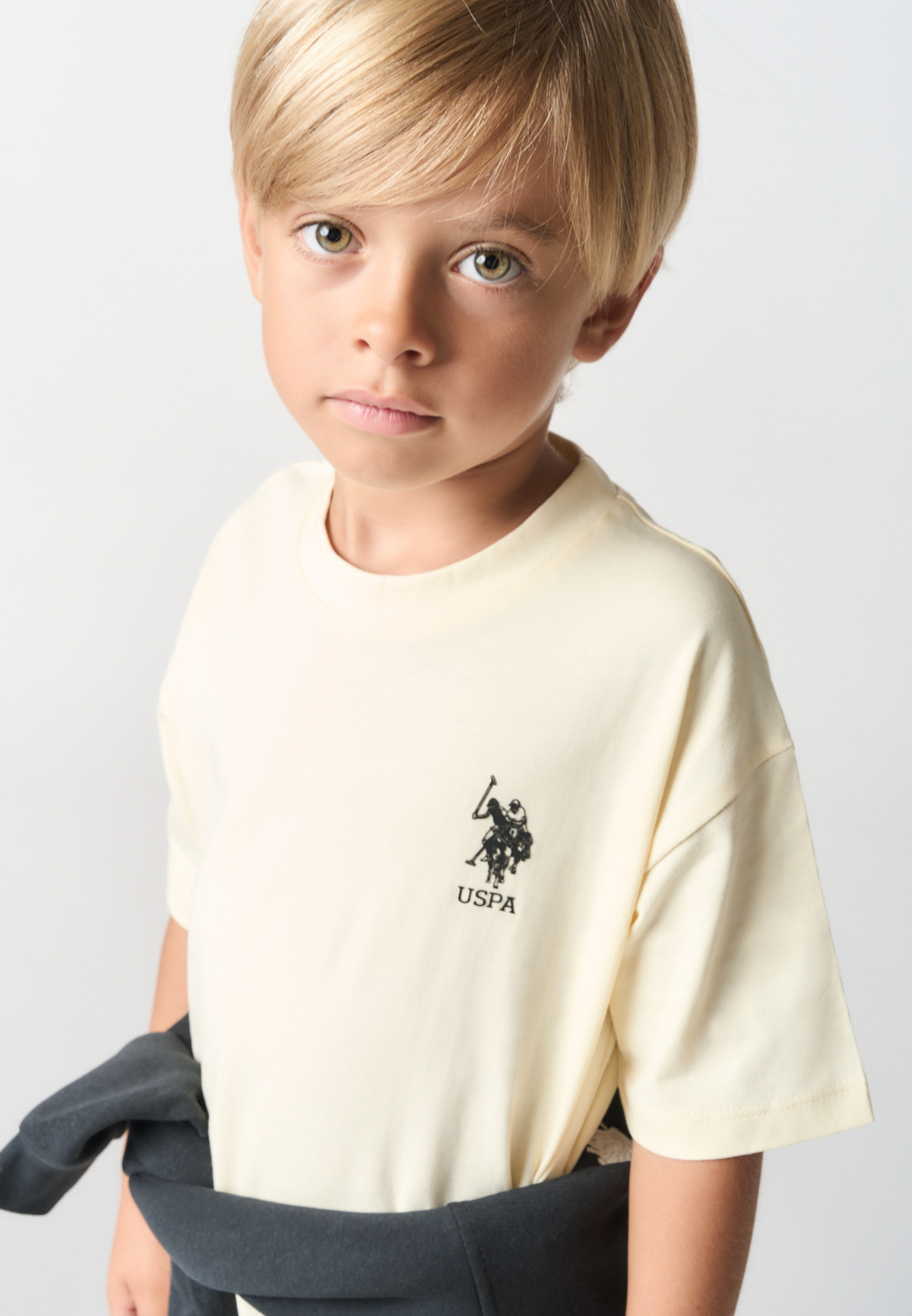 T-shirt girocollo in cotone con vestibilità oversize