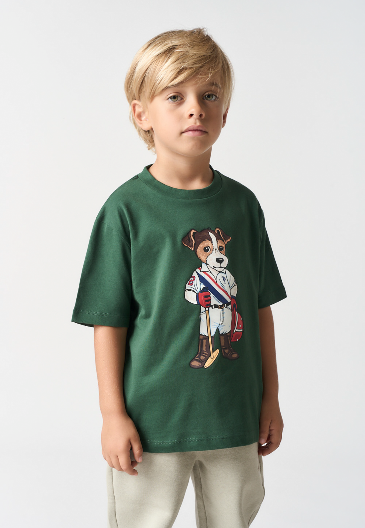 T-shirt in cotone con mascotte Jack