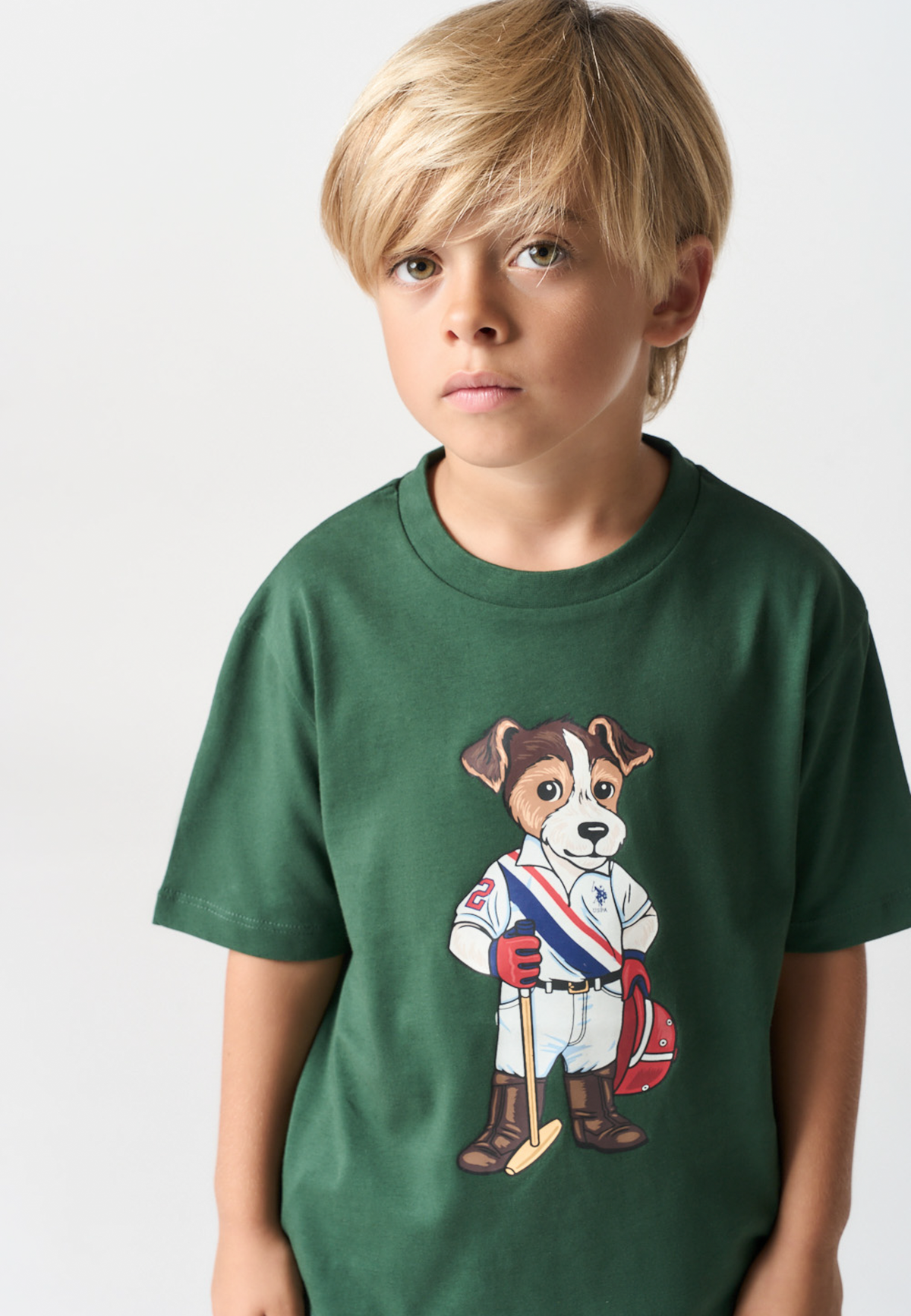T-shirt in cotone con mascotte Jack
