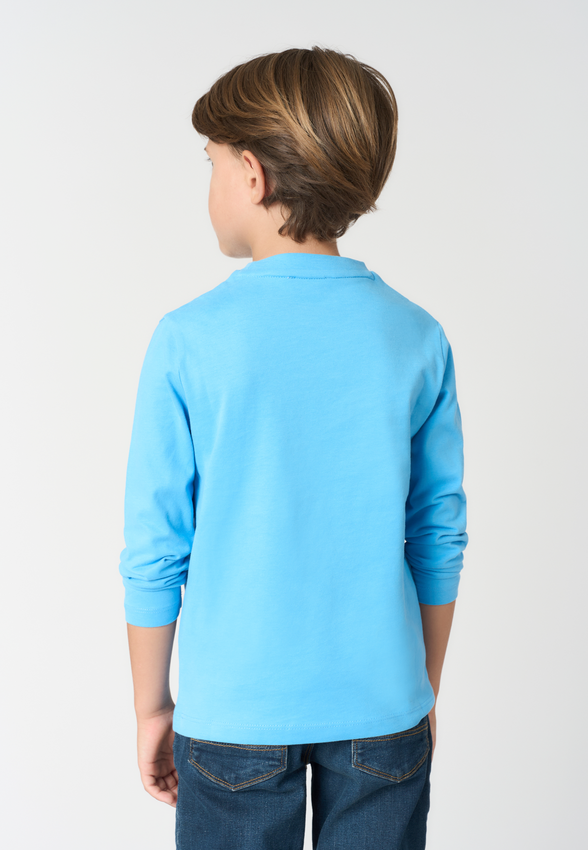 T-shirt a maniche lunghe da bambino in cotone