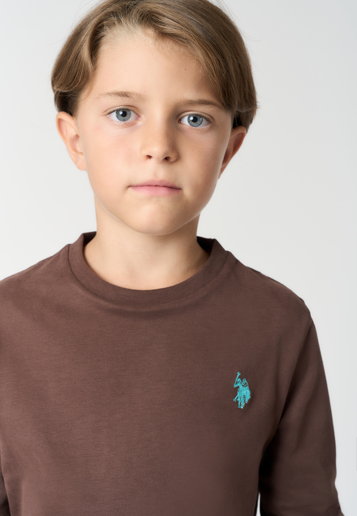 T-shirt a maniche lunghe da bambino in cotone