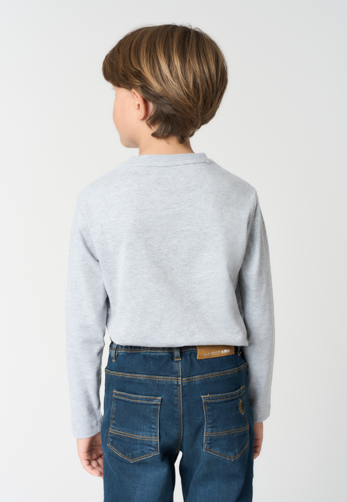 T-shirt a maniche lunghe da bambino in cotone