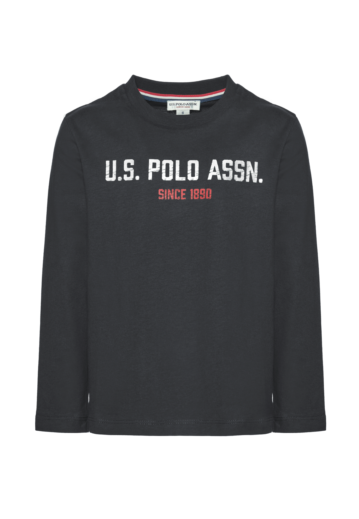 T-shirt a maniche lunghe in cotone con grafica U.S. Polo Assn.