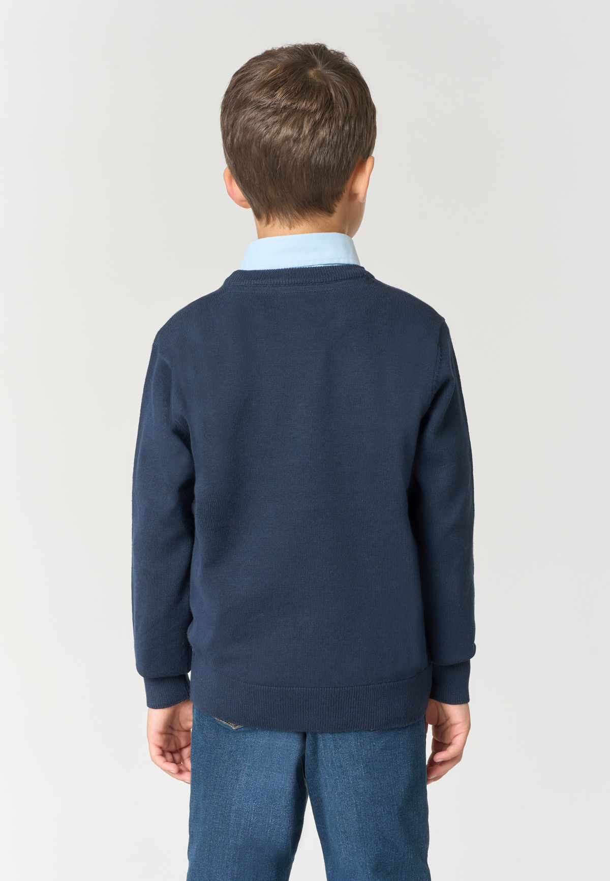 Maglione girocollo da bambino in misto cotone