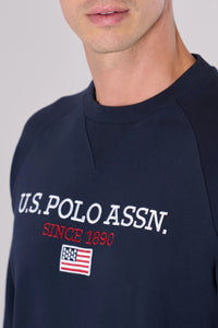 Felpa in cotone con ricamo U.S. POLO ASSN.