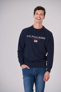 Felpa in cotone con ricamo U.S. POLO ASSN.