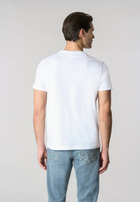 T-shirt a maniche corte in cotone con taschino sul petto
