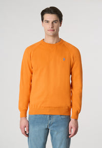 Maglia girocollo raglan in cotone