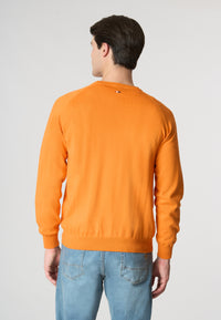 Maglia girocollo raglan in cotone