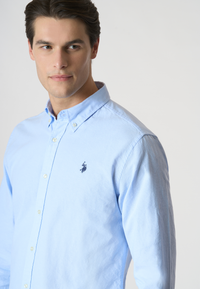 Camicia in cotone oxford slim fit con logo