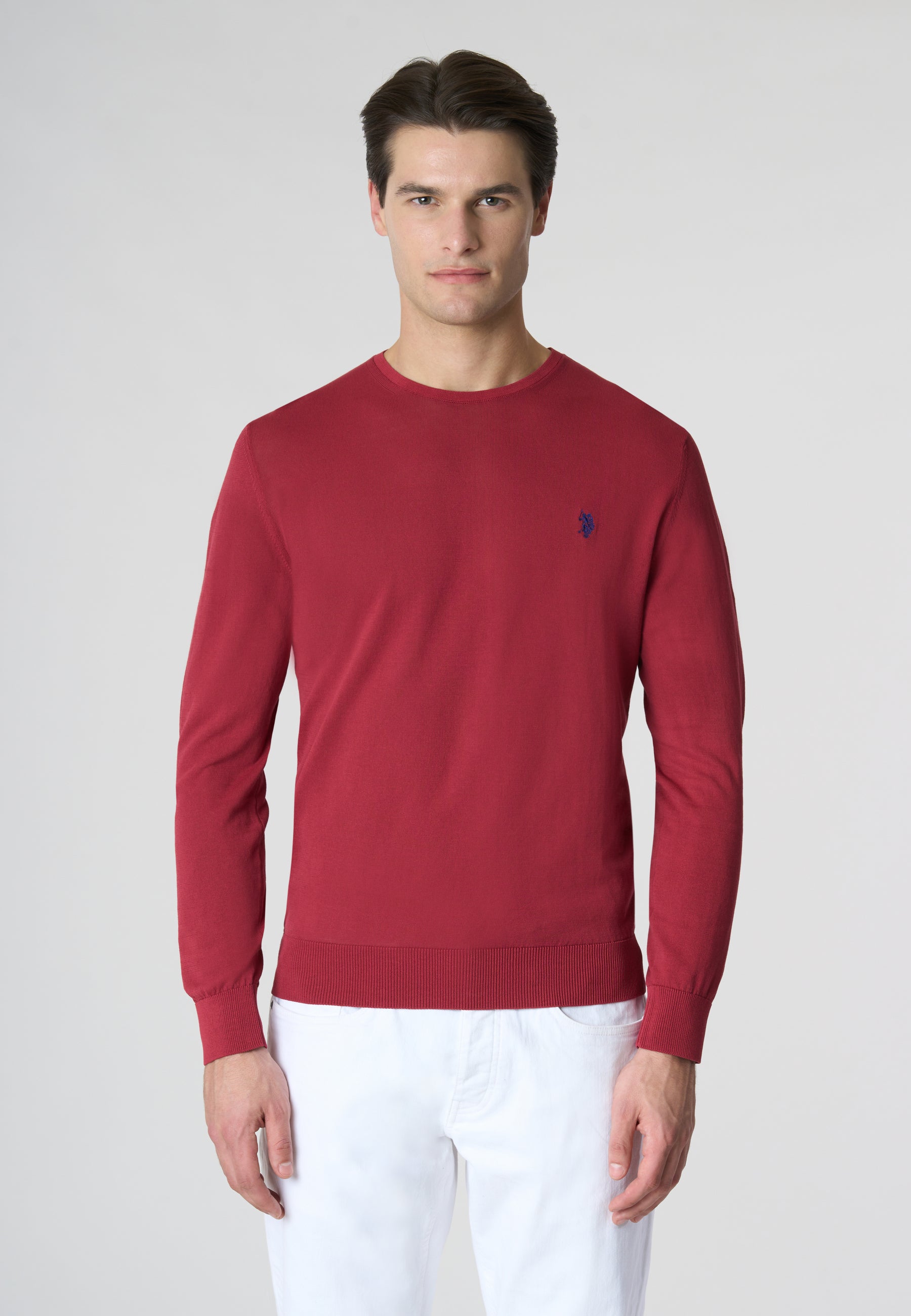 Maglia girocollo in cotone crepe premium quality