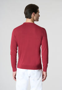 Maglia girocollo in cotone crepe premium quality