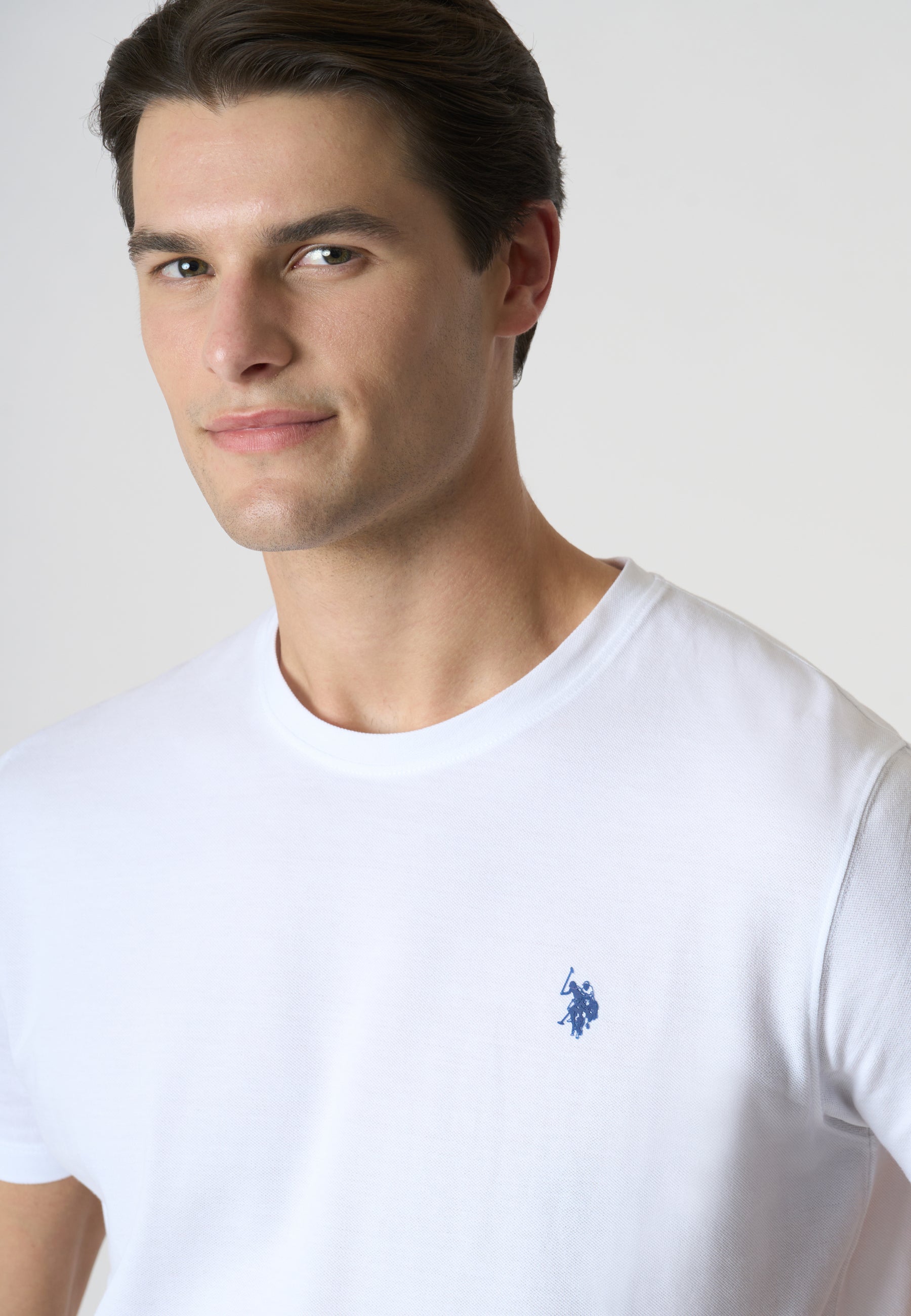 T-shirt a maniche corte in cotone supima premium quality con logo