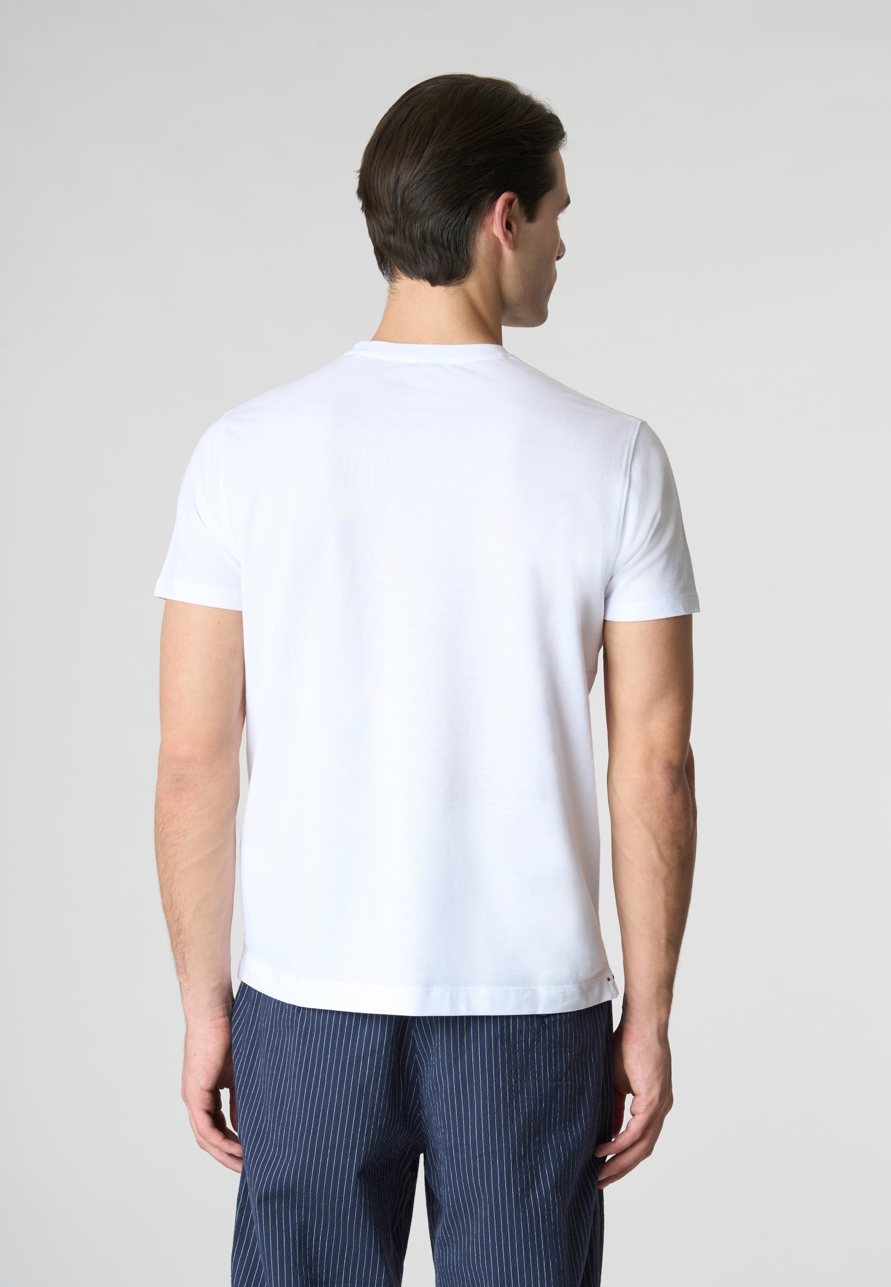 T-shirt a maniche corte in cotone supima premium quality con logo