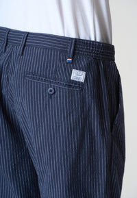 Pantalone chino a righe con coulisse