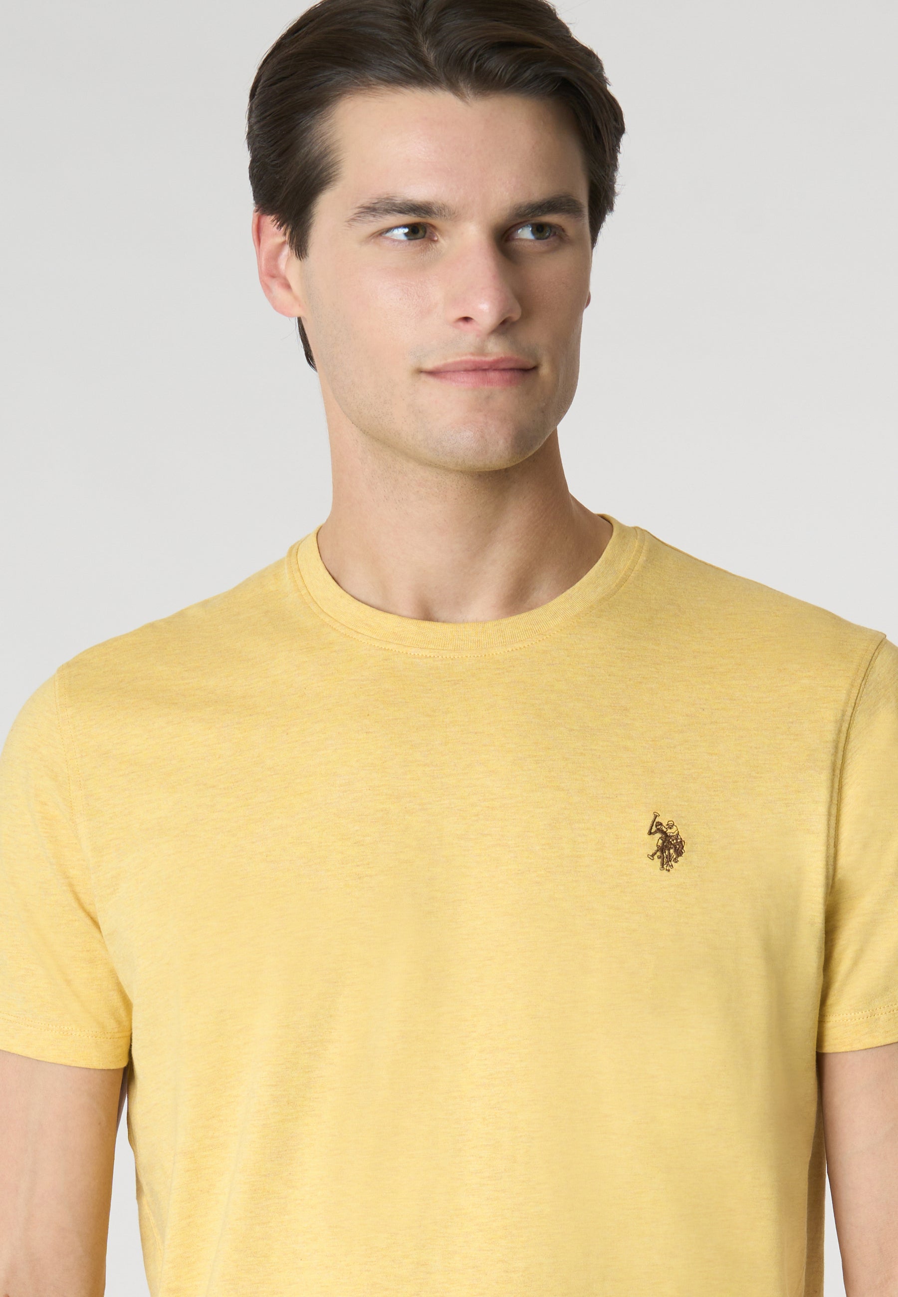 T-shirt a maniche corte in cotone melange premium quality con logo