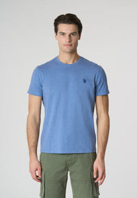 T-shirt a maniche corte in cotone melange premium quality con logo