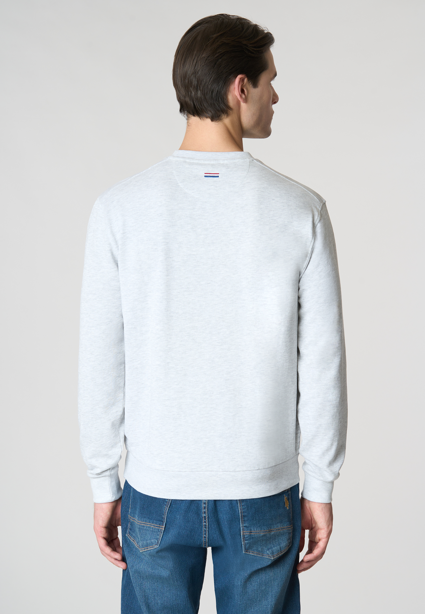 Felpa girocollo "135 years" in cotone melange