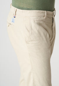 Pantalone chino in misto lino e cotone stretch