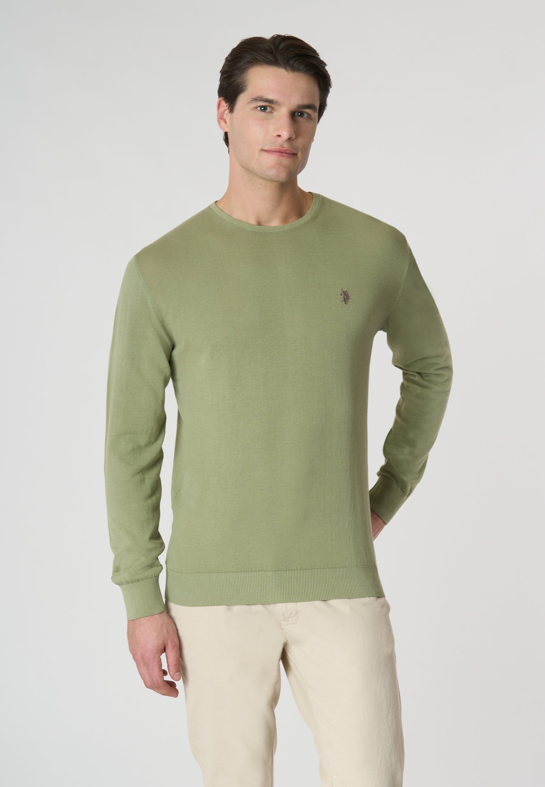 Maglia girocollo in cotone crepe premium quality