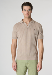 Polo shirt in maglia di cotone premium quality a coste
