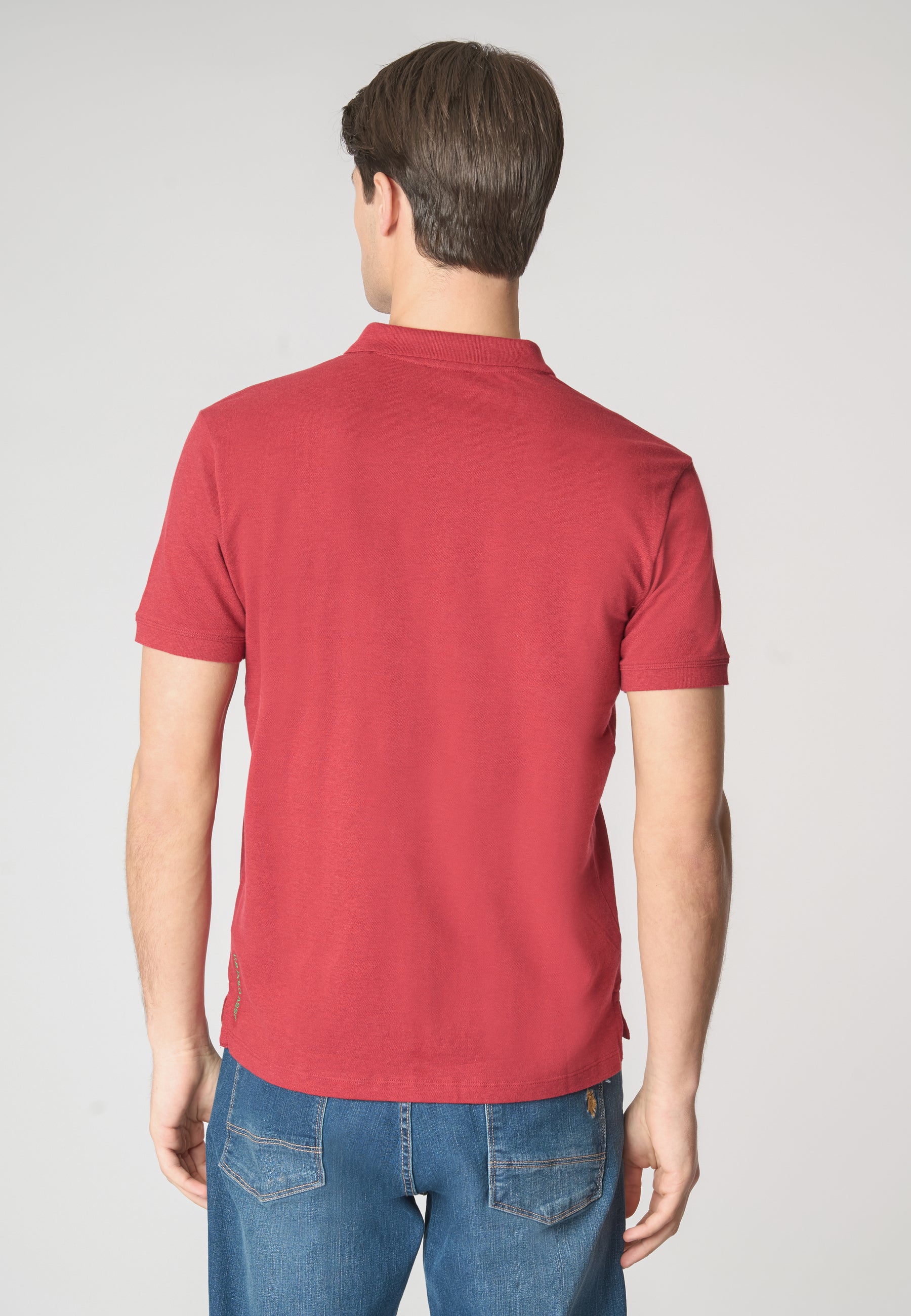 Polo shirt a maniche corte in cotone melange premium quality con logo