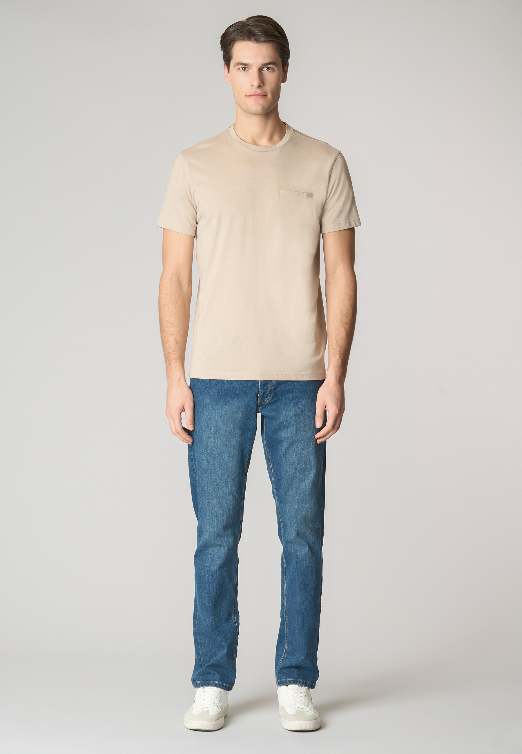 T-shirt a maniche corte in misto cotone e lyocell premium quality