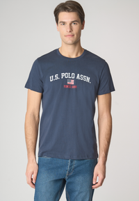 T-shirt a maniche corte in cotone con stampa U.S. Polo Assn.