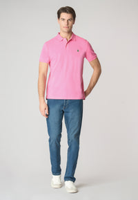 Polo shirt a maniche corte in cotone piquet