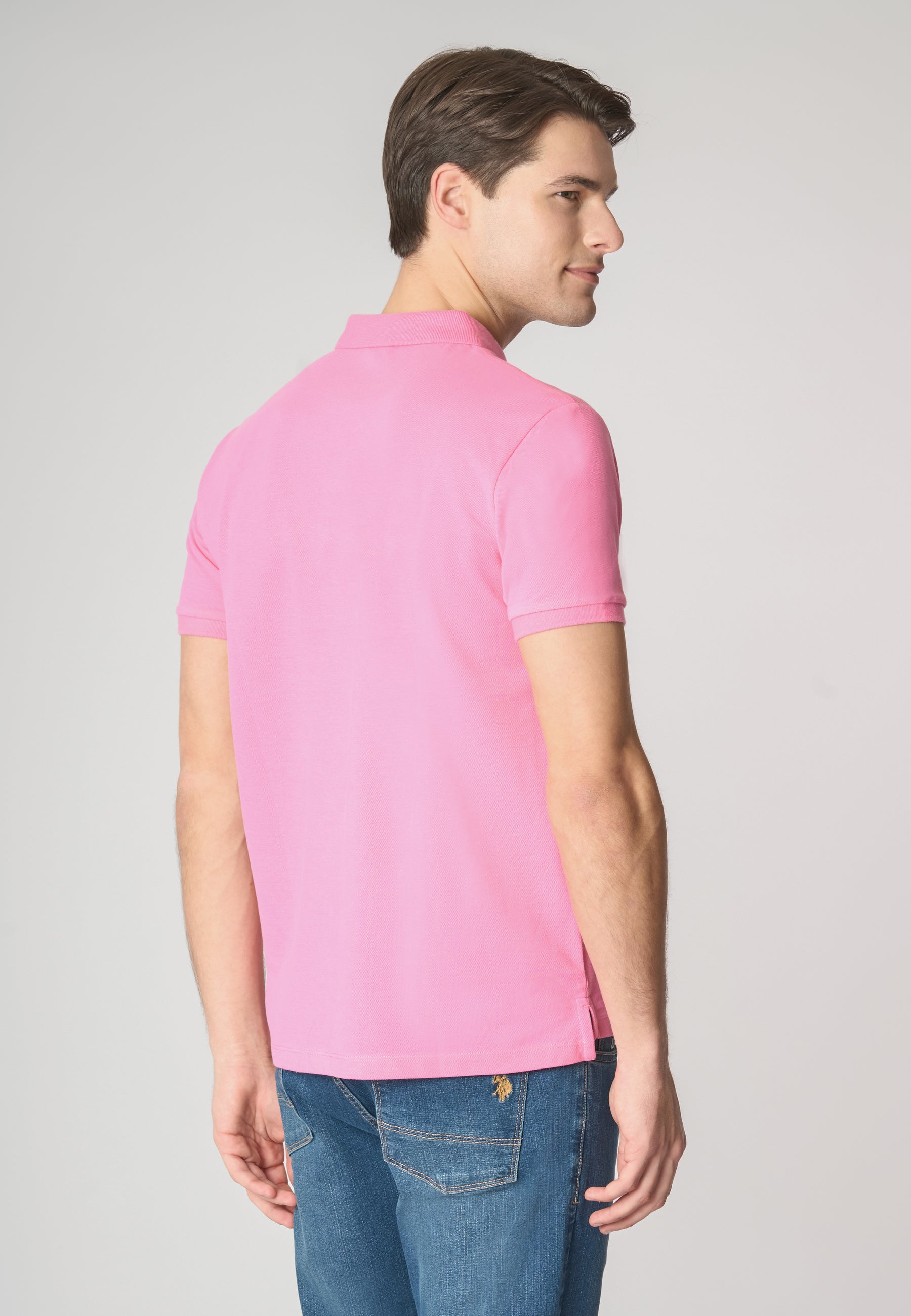 Polo shirt a maniche corte in cotone piquet
