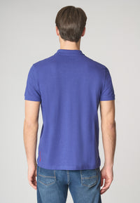 Polo shirt a maniche corte in cotone melange premium quality con logo