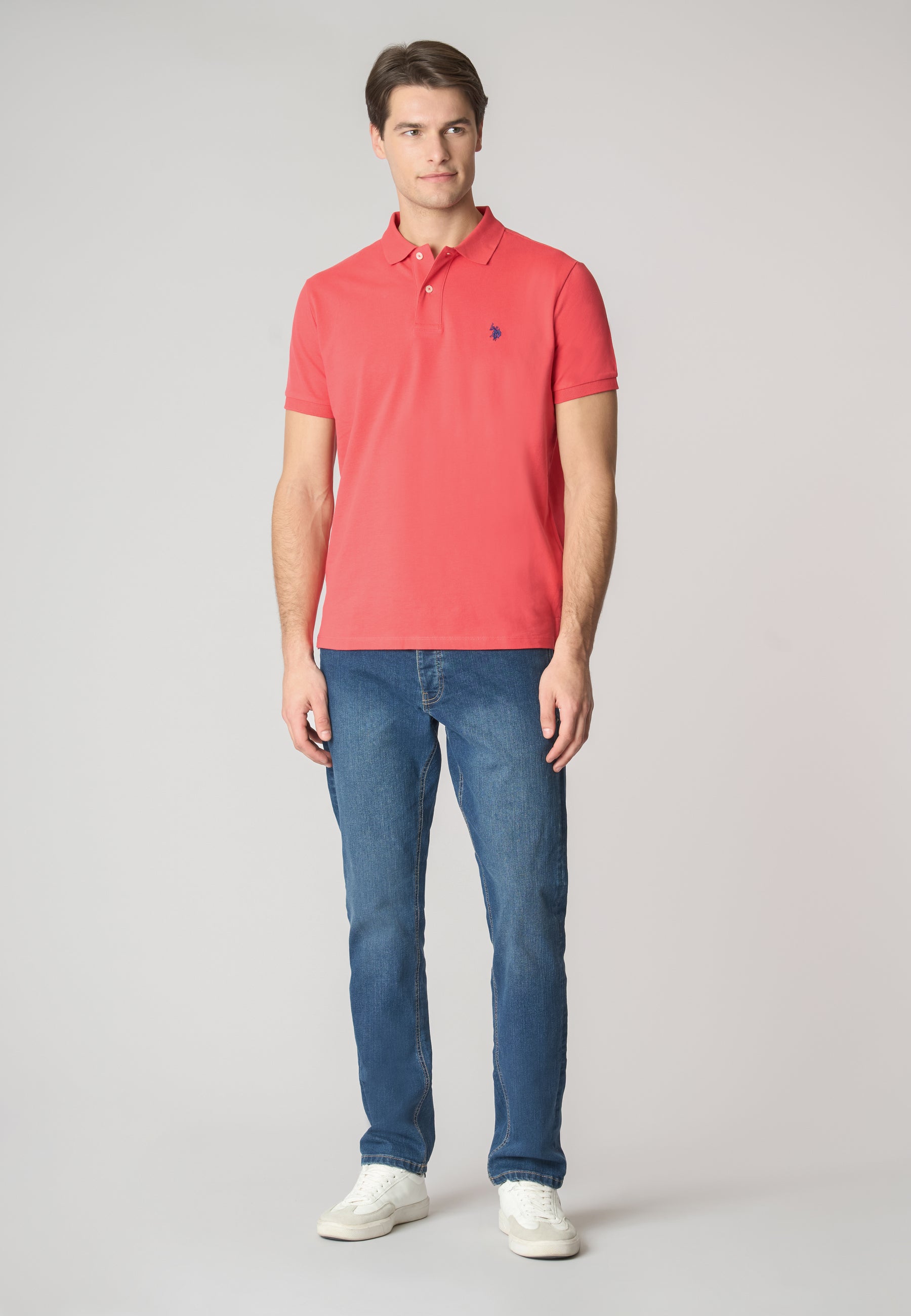 Polo shirt a maniche corte in cotone piquet