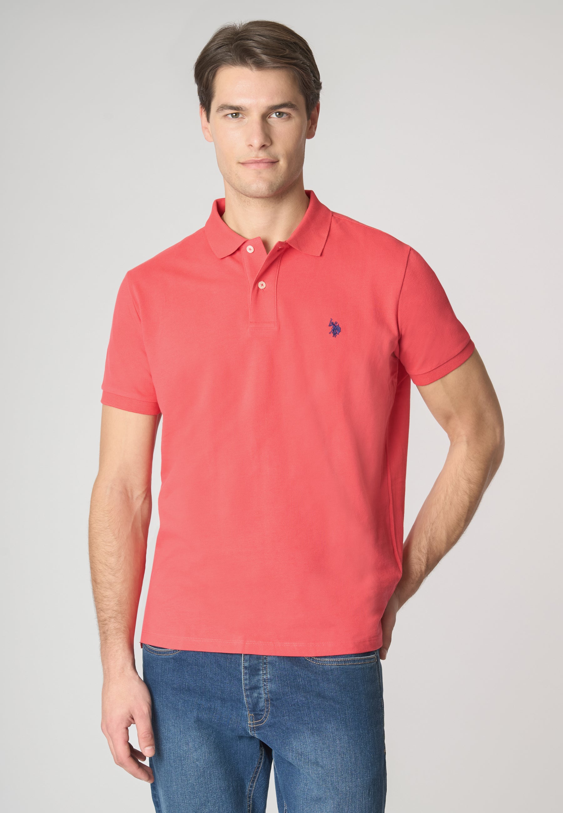 Polo shirt a maniche corte in cotone piquet