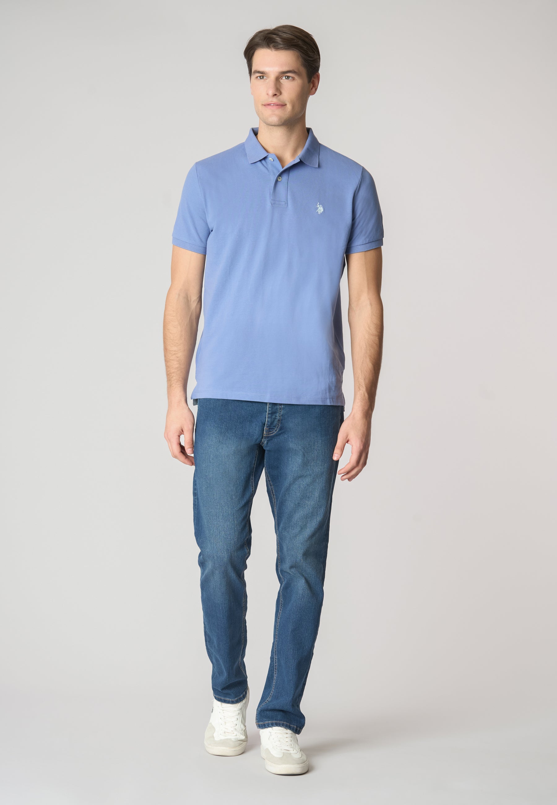 Polo shirt a maniche corte in cotone piquet