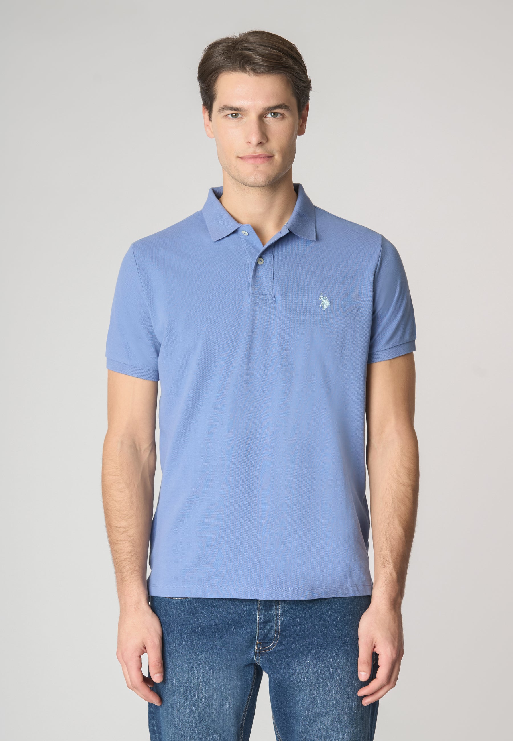 Polo shirt a maniche corte in cotone piquet