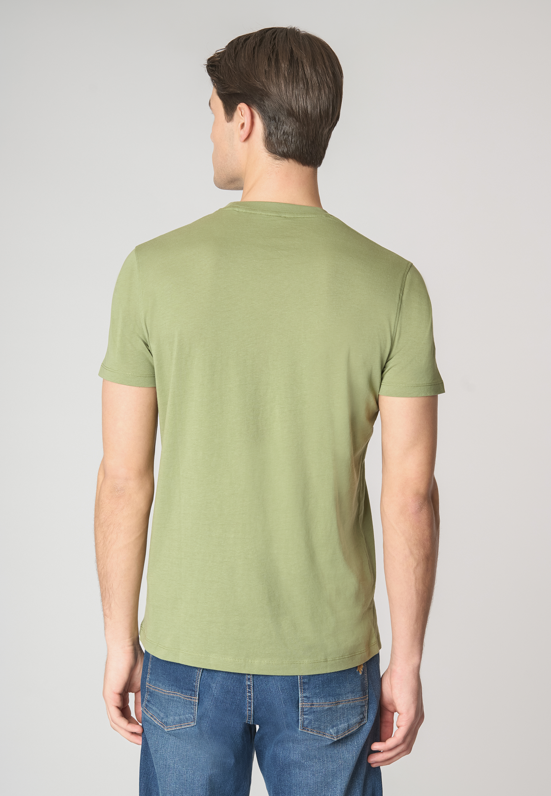 T-shirt a maniche corte in cotone con bandiera