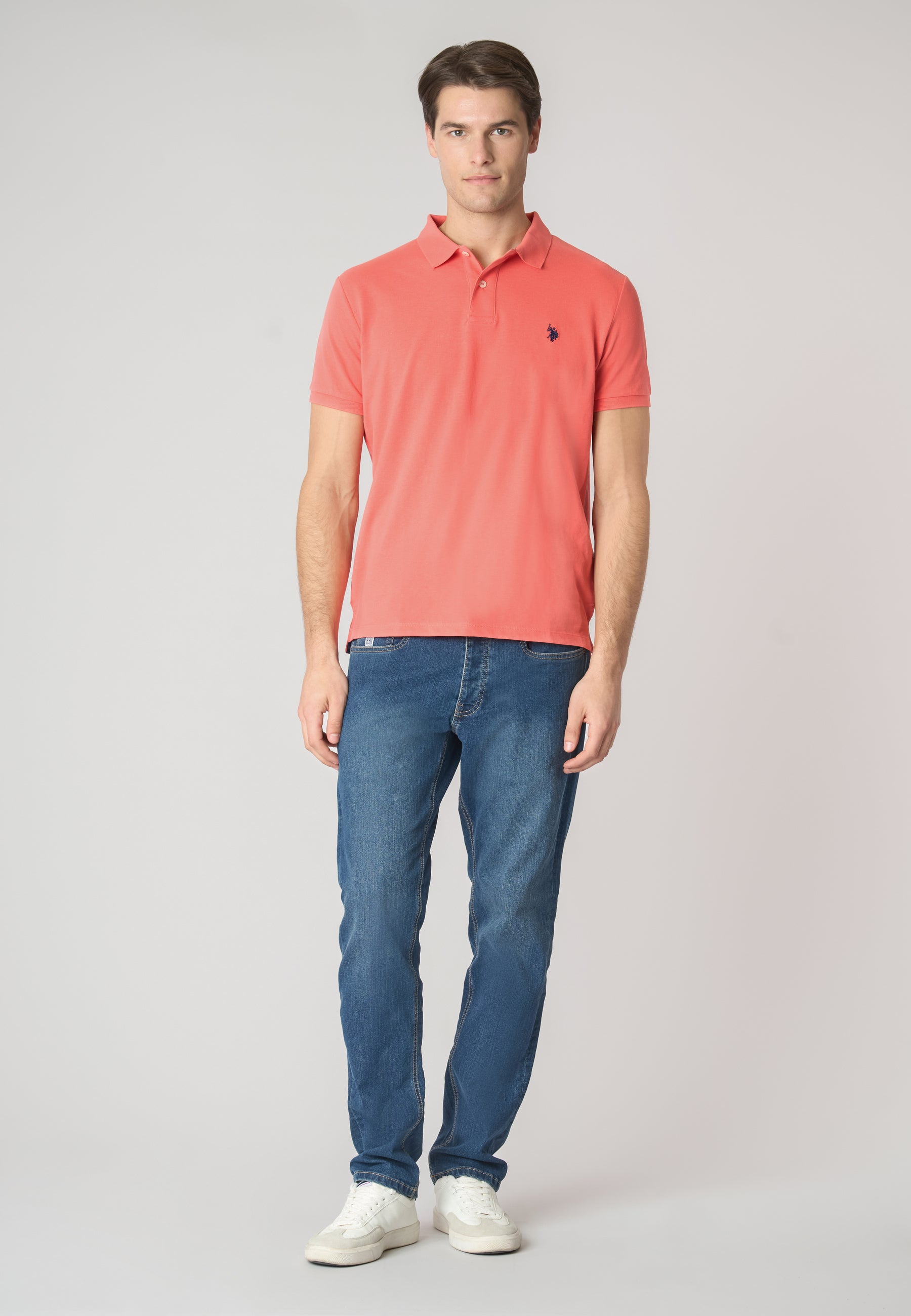 Polo shirt a maniche corte in cotone piquet