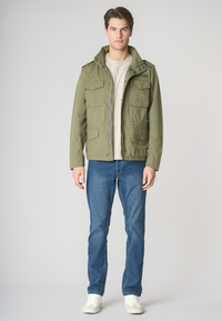 Giacca field in cotone gabardine