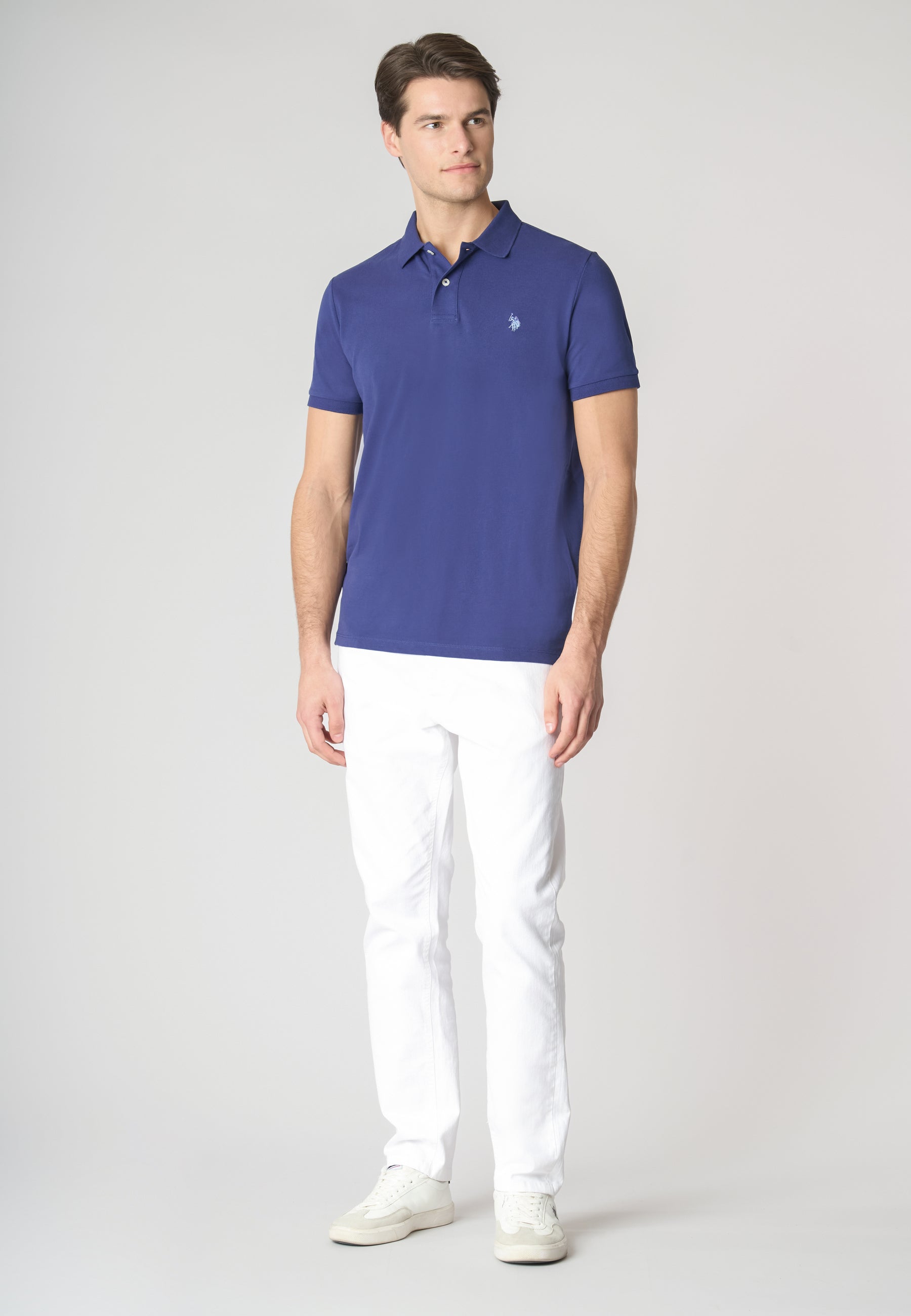Polo shirt a maniche corte in cotone piquet