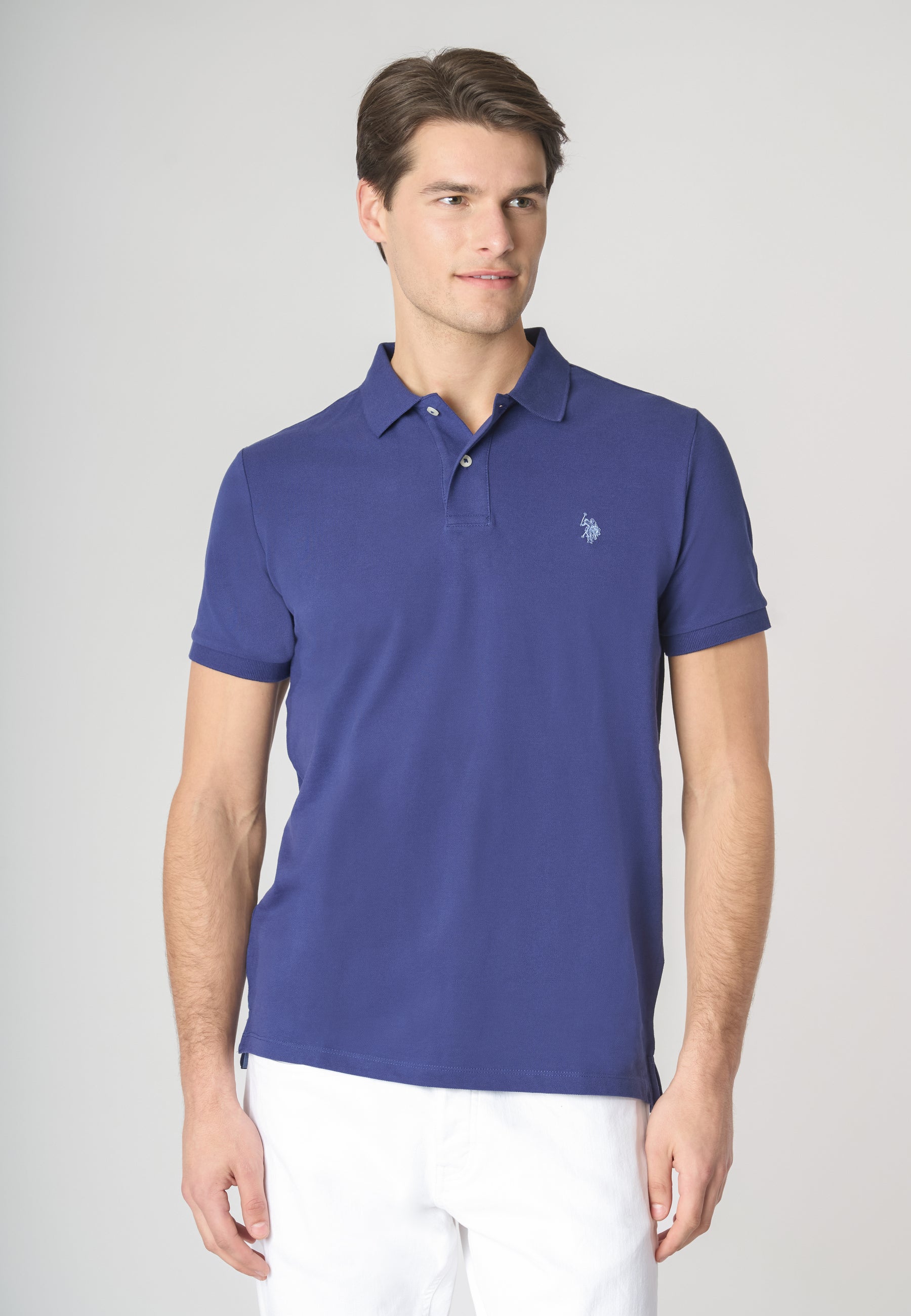 Polo shirt a maniche corte in cotone piquet