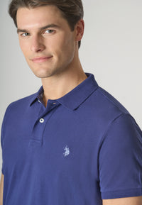 Polo shirt a maniche corte in cotone piquet
