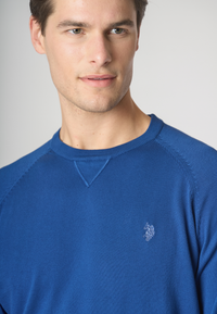 Maglia girocollo raglan in cotone