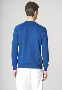 Maglia girocollo raglan in cotone