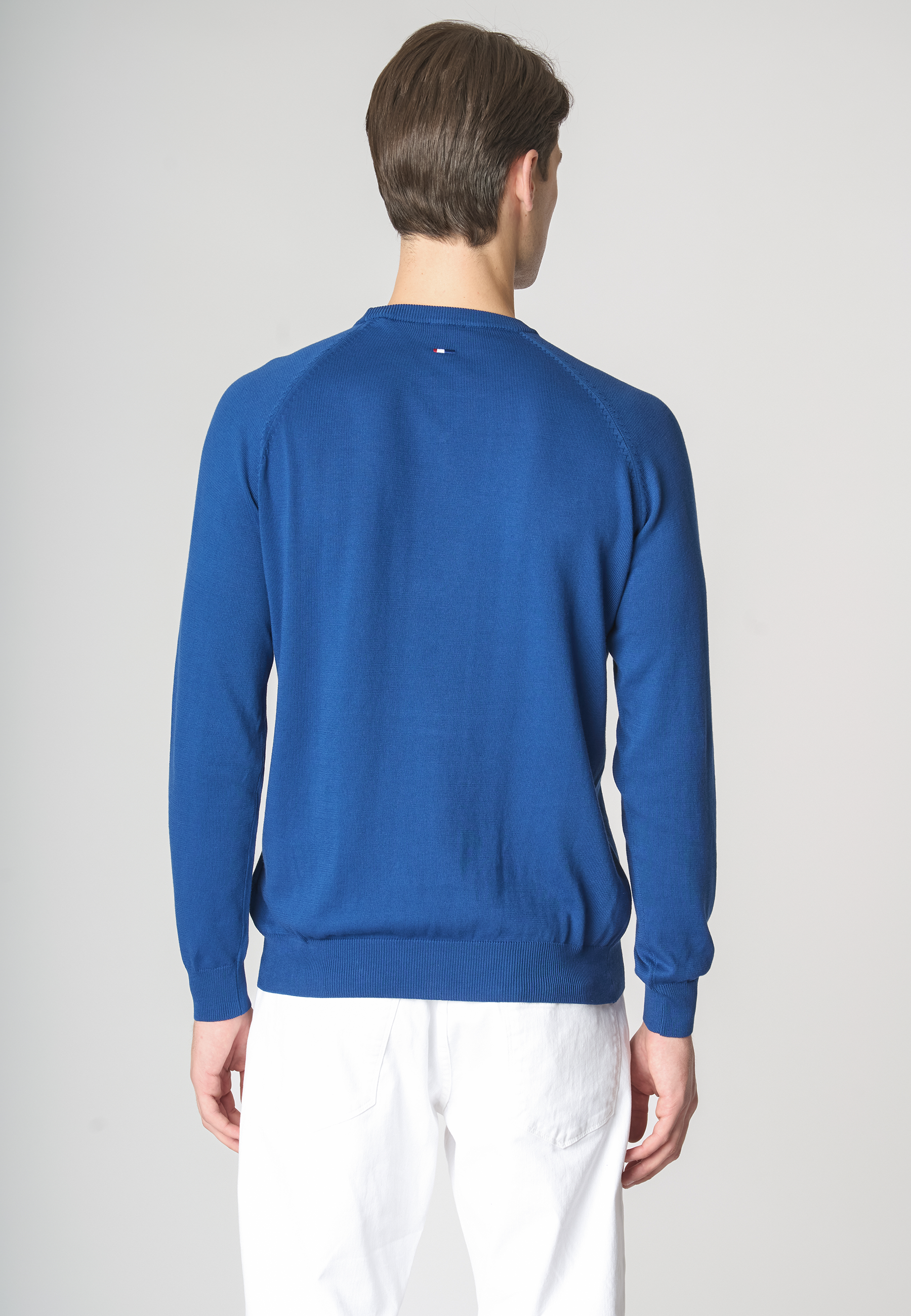 Maglia girocollo raglan in cotone