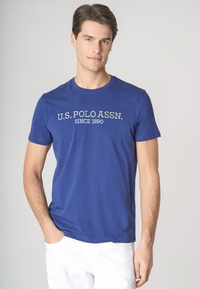 T-shirt a maniche corte in cotone con ricamo U.S. Polo Assn.