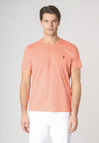 T-shirt a maniche corte in cotone melange premium quality con logo