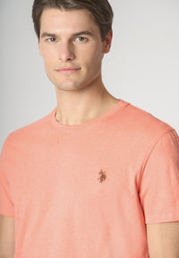 T-shirt a maniche corte in cotone melange premium quality con logo