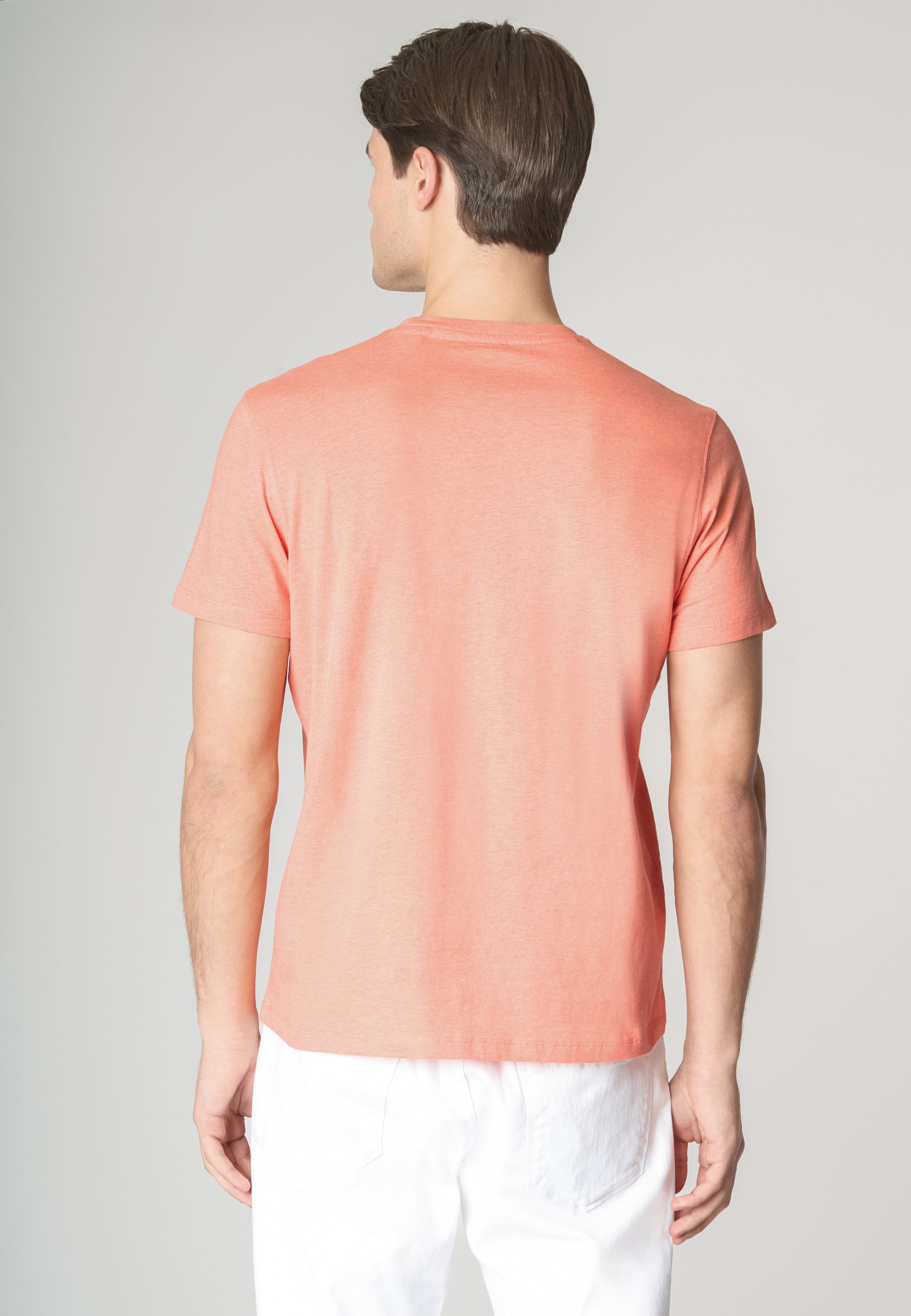 T-shirt a maniche corte in cotone melange premium quality con logo