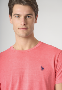 T-shirt a maniche corte in misto cotone organico e canapa con logo