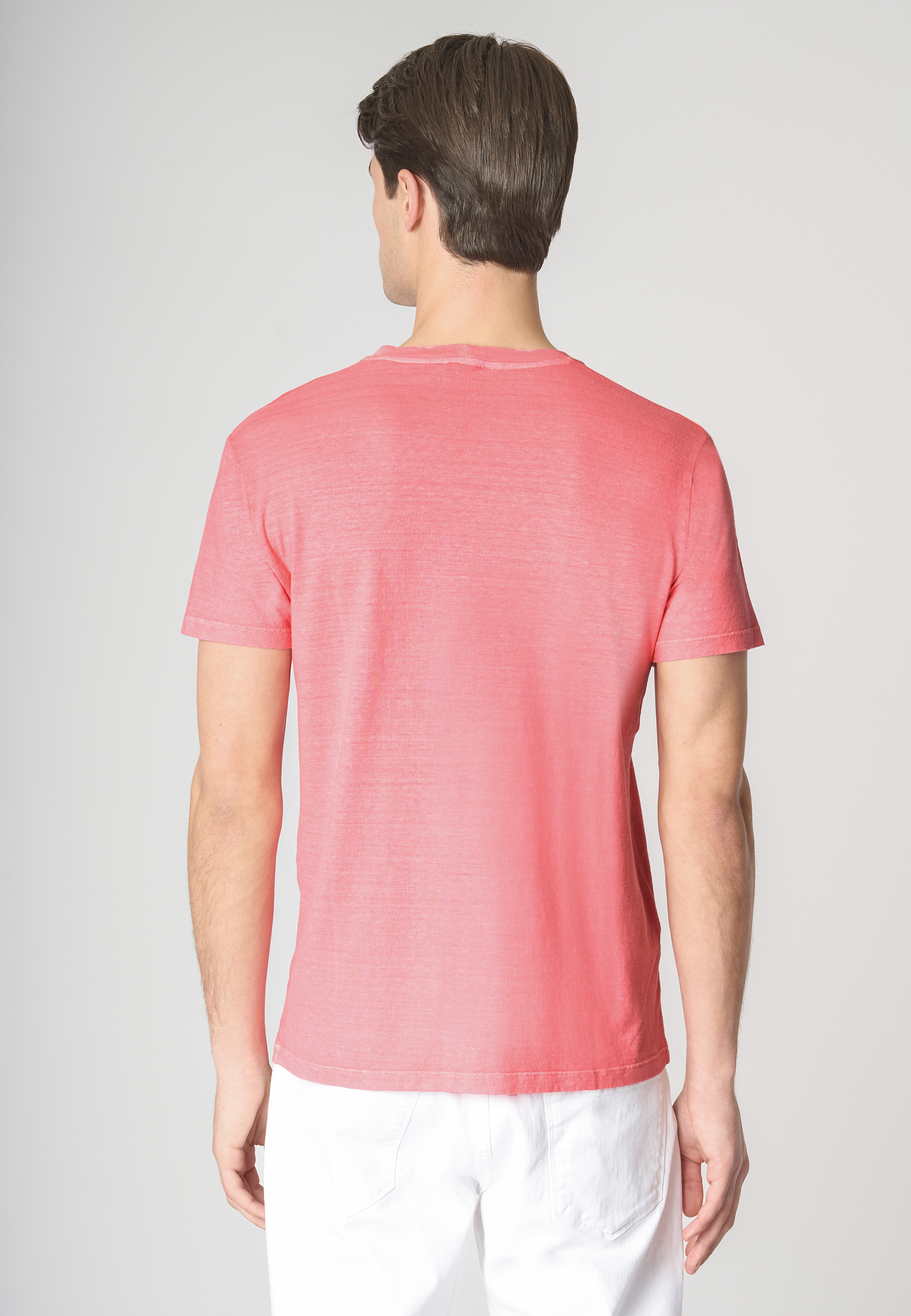 T-shirt a maniche corte in misto cotone organico e canapa con logo